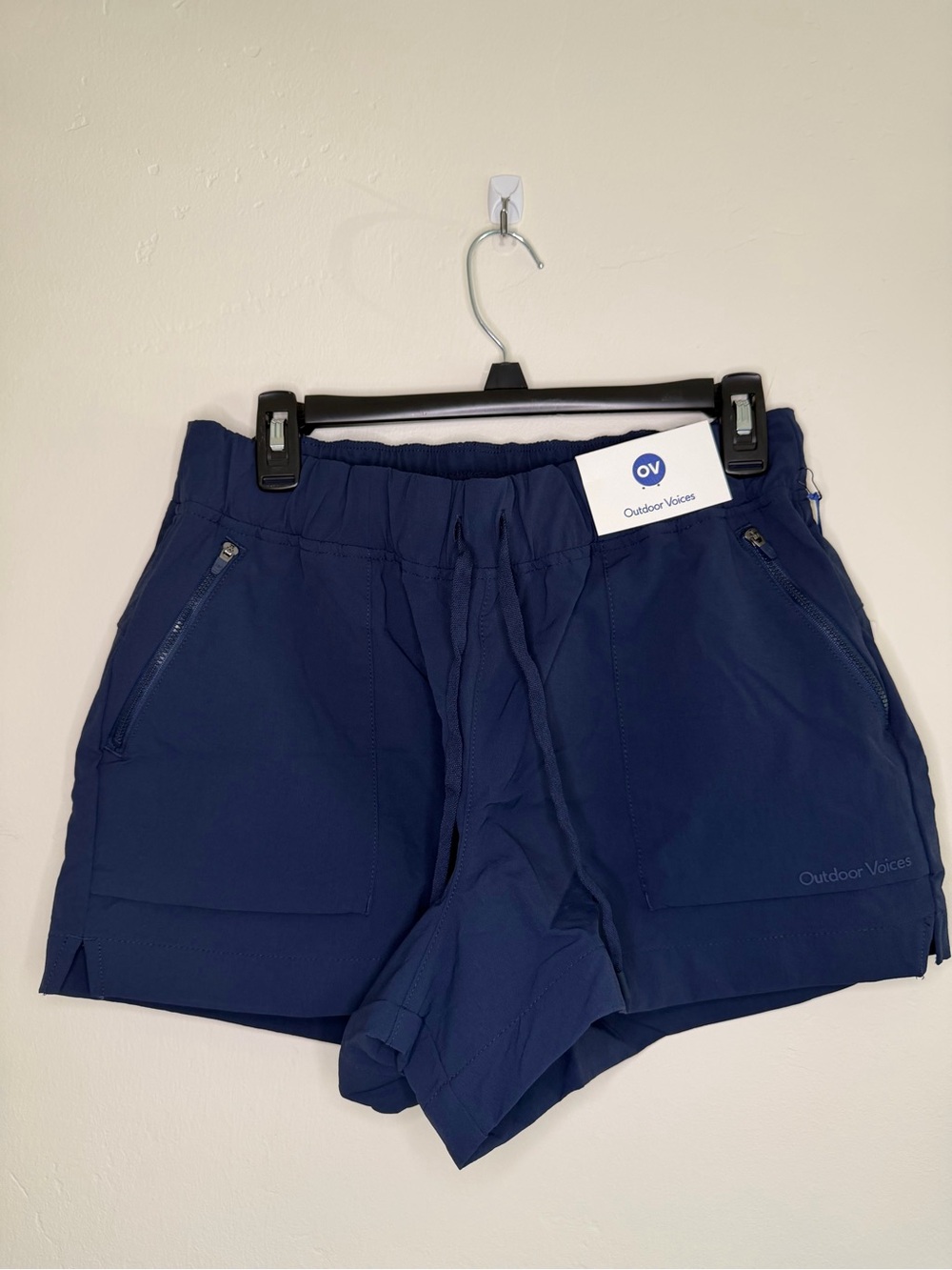 Outdoor Voices RecTrek Shorts Women’s M Blue 3.5” Inseam Hiking Outdoor